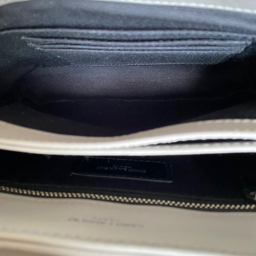 EUC Saint Laurent Toy Loulou Crossbody Bag Gray - Picture 14 of 16